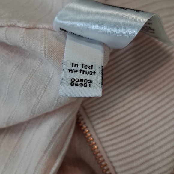 Ted Baker Jacquard Cut Out Baby Pink Skater Dress Size 4 U.S 8 - Picture 12 of 14